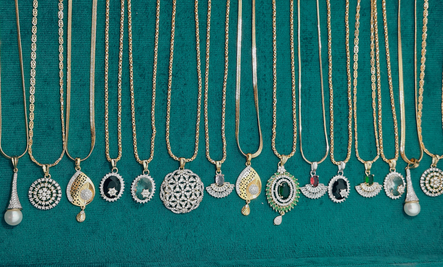 Anti Tarnish Pendant Sets with Earrings