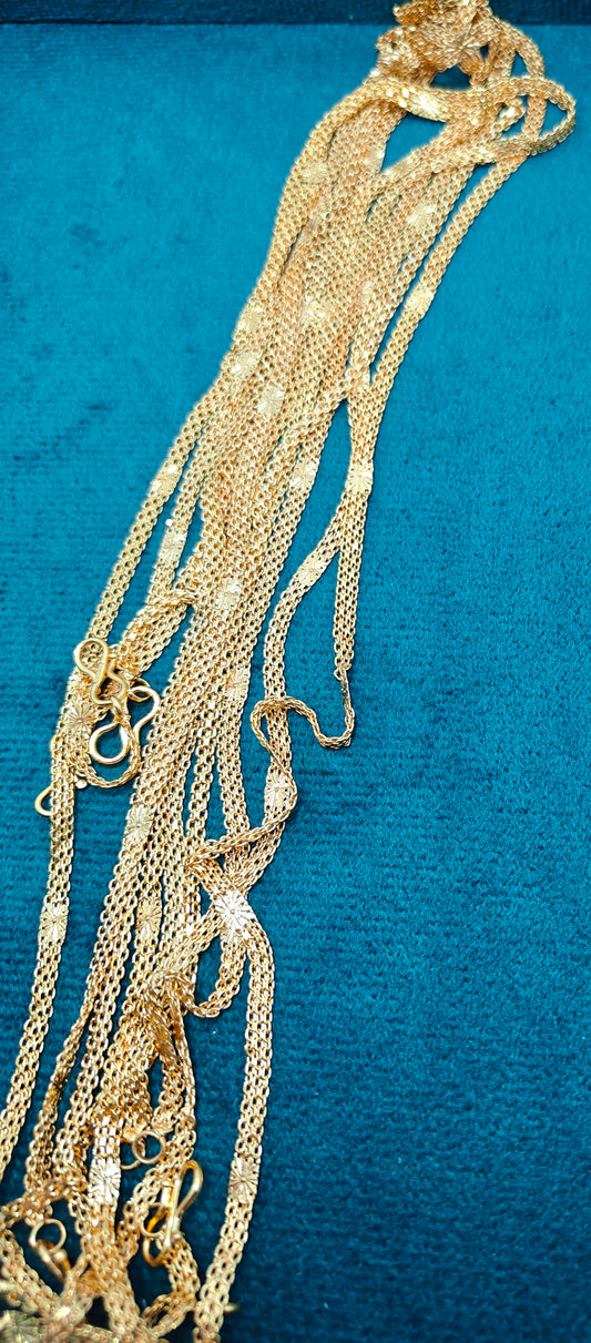 Gold Plated Chains - Stylish and Affordable (Length:- 18 inches)