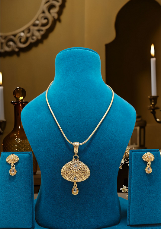 Polki Pendant Set, Length (22 inches).